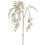 Artificial pepper tree branch RALFHY with berries, metallic silver-gold, 31"/80cm