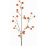 Artificial ornamental apple branch NONGIH with fruit, orange, 35"/90cm