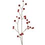 Artificial ornamental apple branch NONGIH with fruit, dark red, 35"/90cm