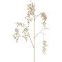 Artificial pepper tree branch NELFHY with berries, metallic silver and gold, 4ft/125cm