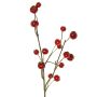 Artificial ornamental apple branch NONGIH with fruit, dark red, 24"/60cm