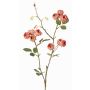Artificial cabbage rose branch LORRAINE, Eco Collection, dusky pink, 24"/60cm, Ø1.2"/3cm