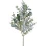Artificial arrangement: fir and larch KROMAN with mistletoe, berries, frosted, green, 20"/50cm