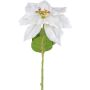 Artificial flower Poinsettia JORTI, white, 24"/60cm