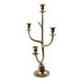 Aluminium Antler Candle holder ALLEANDRO for taper candles, gold, 58cm