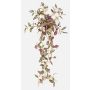 Artificial Tradescantia zebrina plant DIHALLO on a stem, hanging, green-purple, 28"/70cm