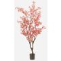 Artificial cherry blossom tree JANKFUN with flowers, artificial trunk, pink, 6ft/175cm