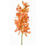 Artificial Mokara orchid branch MAKANUI, orange-yellow-pink, 31"/80cm