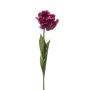 Artificial parrot tulip LIOMARA, dark purple, 26"/65cm