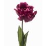 Artificial parrot tulip LIOMARA, dark purple, 26"/65cm