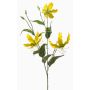 Decorative Gloriosa branch TROFEL, yellow-green, 90cm