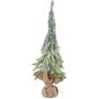 Decorative tree Spruce URUM in jute bag, frosted, 26"/65cm