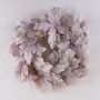 HURSIK artificial maple leaf wreath, dried look, grey-green-pink, Ø50cm