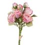 Artificial bouquet of roses JARZO, dark pink, 22"/55cm