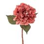 Artificial flower Hydrangea TREASY, dusky pink, 14"/35cm