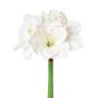 Plastic flower Amaryllis MIKUN, white, 22"/55cm