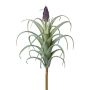 Artificial succulent Tillandsia stricta KROST, spike, flower, green-purple, 9"/23cm
