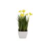 Artificial flower Narcissus AMANDINE, yellow, 9"/23cm