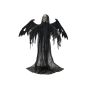 Halloween decorative skeleton Angel of death WOTAN with wings, creepy laugh and movement function, LEDs, 16"x3ftx6ft/40x100x175cm