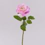 Artificial rose WINAKAS, pink-cream, 14"/35cm, Ø3.9"/10cm