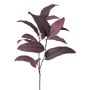 Artificial eucalyptus branch FRULMO, burgundy red, 3ft/90cm