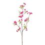 Artificial pear blossom branch SLOFEN with flowers, cerise, 4ft/115cm