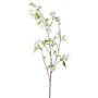 Artificial pear blossom branch SLOFEN with blossoms, white, 4ft/115cm