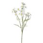 Decorative branch Chamomile WISOP, white, 30"/75cm