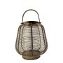 Aluminium Lantern CONSTANTINE with handle, gold, 20cm, Ø23cm