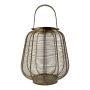 Aluminium Lantern CONSTANTINE with handle, gold, 30cm, Ø27cm