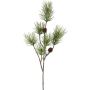 Artificial pine branch GRALTO with cones, green, 28"/70cm