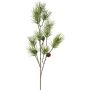 Artificial pine branch GRALTO with cones, green, 33"/85cm
