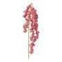 Artificial elderberry branch FAVLER, berries, pink, 30"/75cm