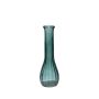 Glass Table vase KOSTA, petrol blue-clear, 21,5cm, Ø7cm