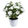 Artificial azalea WHENFA in a white decorative pot, white, 12"/30cm