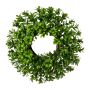 Artificial boxwood wreath ZATRI, green, Ø11"/28cm