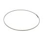 OASIS® Metallring made of gewelltem Flachdraht, grey, Ø5.9"/15cm