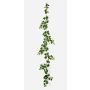 Artificial ivy garland LINNEO, crossdoor, green and white, 205 cm