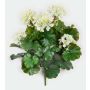 Artificial geranium OTTAVIA on a stem, crossdoor, cream, 16"/40cm