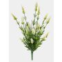 Artificial lavender MARINA on a stick, cream, 20"/50cm, Ø0.8"/2cm