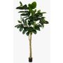 Artificial rubber tree BAKWEN, artificial trunk, green, 10ft/300cm