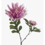 Artificial dahlia branch KALGER, purple, 75cm
