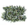 Artificial Fir garland WISCONSIN, decorated silver, glitter, LEDs, 275cm, Ø30cm