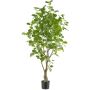 Decorative eucalyptus tree MERNAS, artificial trunk, green, 4ft/130cm