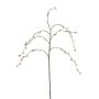 Artificial branch of pussy willow BLONKE with flowers, white-brown, 33"/85cm