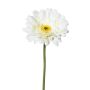 Decorative flower Gerbera VORNEK, white, 26"/65cm