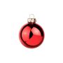 CLARIBELLE Christmas tree bauble, glossy, 15 pieces, red, Ø8cm
