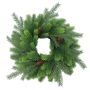 Plastic Fir wreath WYOMING with cones, Ø45cm