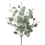 Artificial eucalyptus plant KLORHE, stem, flowers, green-grey, 16"/40cm