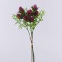 Artificial flower bouquet: SEKLINA noble thistle bunch, dusky pink, 14"/35cm
